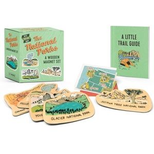 National Parks Wooden Magnet Set NWT